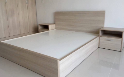 Xưởng gia công giường gỗ MDF 1m6 uy tín tại TPHCM