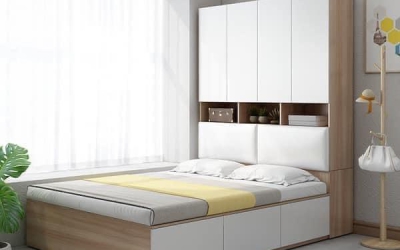Thi công giường ngủ gỗ công nghiệp MDF uy tín, bền đẹp