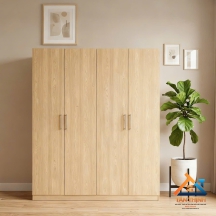 Tủ 4 cánh Gỗ Sáng Basic