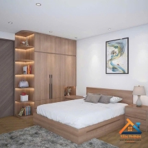 Tủ Quần Áo 2 Cánh Gỗ MDF Hiện Đại - Thiết Kế Tối Giản Cho Phòng Ngủ Nhỏ