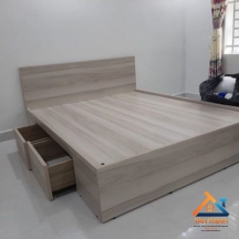 GIƯỜNG NGỦ GỖ MDF MẪU MỚI MÀU SANG NT-0002