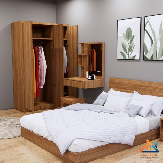 COMBO NỘI THẤT PHÒNG NGỦ 4 MÓN GỖ MDF 6200