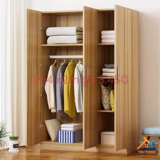 TỦ ĐỰNG QUẦN ÁO GỖ MDF NT-112
