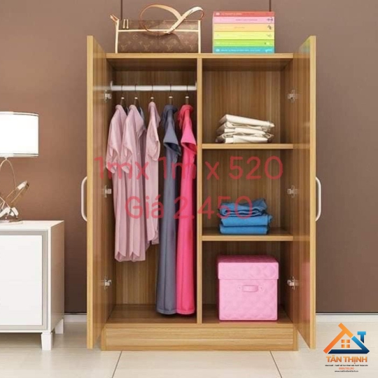 TỦ ĐỰNG QUẦN ÁO GỖ MDF NHỎ GỌN NT-2315
