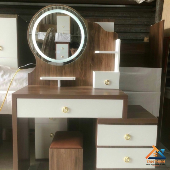 MẪU THIẾT KẾ BÀN TRANG ĐIỂM GƯƠNG TRÒN TT-001