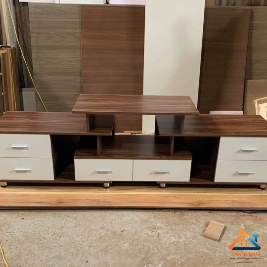 KỆ TỦ TIVI THIẾT KẾ TONE NÂU SANG TRỌNG