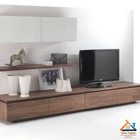 KỆ TỦ TIVI GỖ TONE MÀU NÂU GỖ THIẾT KẾ SANG TRỌNG TT-999