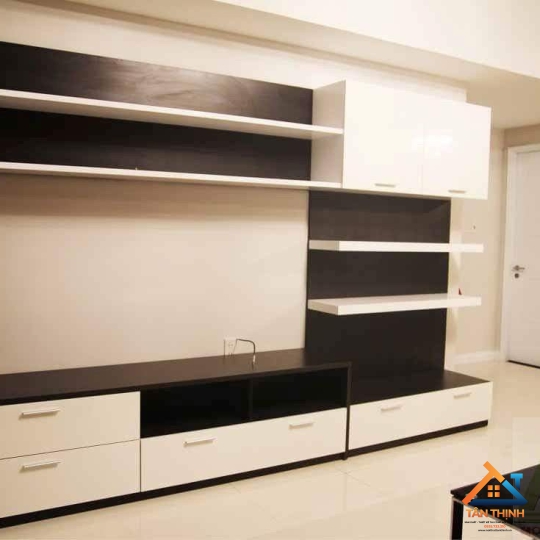 KỆ TỦ TIVI THIẾT KẾ KÈM TỦ ĐỰNG ĐỒ