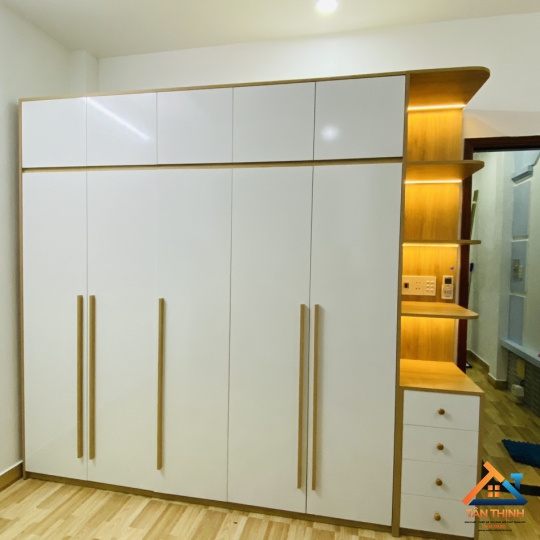 TỦ QUẦN ÁO MDF PHỦ MELAMINE CHỐNG TRẦY