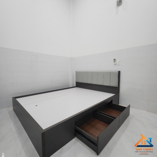 GIƯỜNG NGỦ GỖ MDF MẪU ĐẸP CÓ HỘC TỦ 